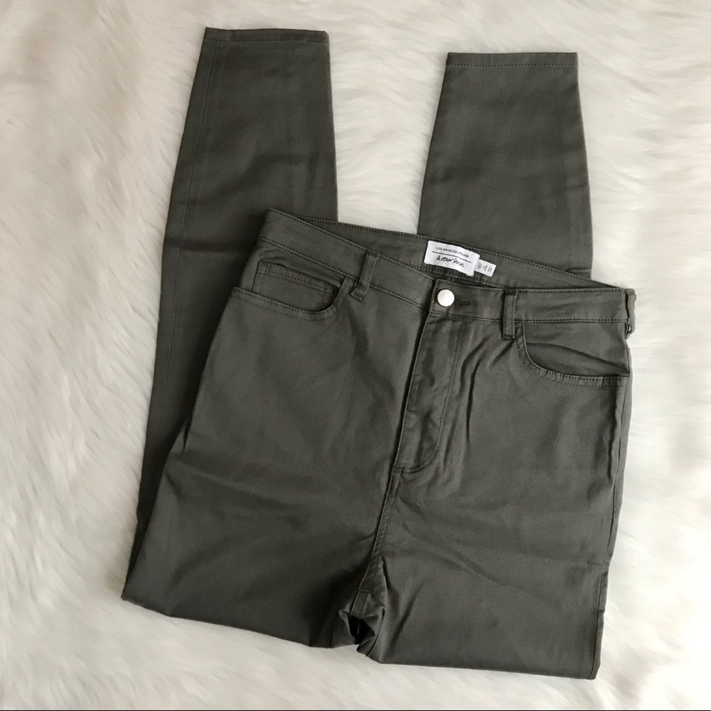 & Other Stories High Waist Mom Jeans Army Green